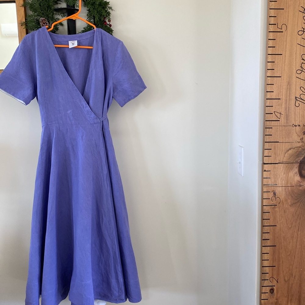 Son De Flor 100% line wrap dress